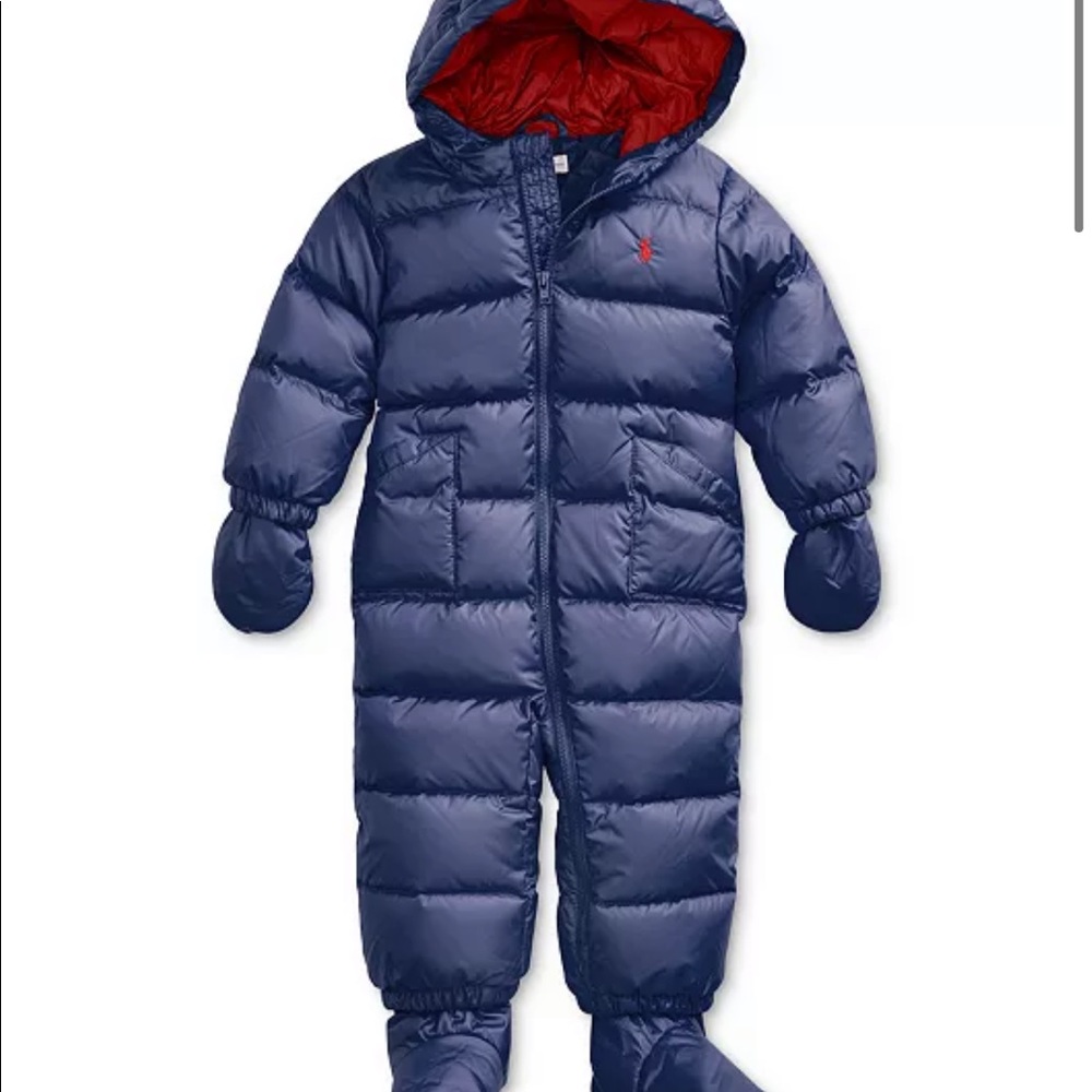Polo Ralph Lauren Quilted Down Snowsuit Baby, NWT